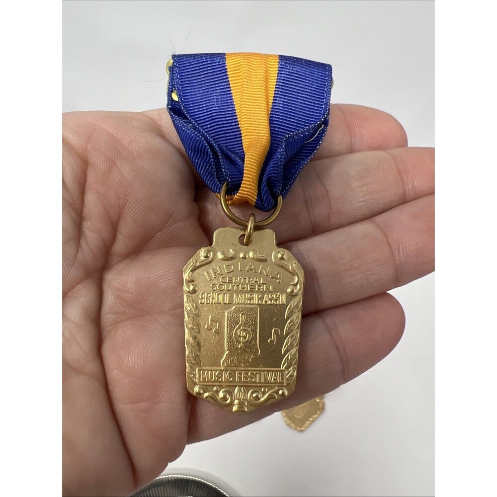Vintage Lot of 6 Indiana Central Southern Music Association Ribbon Medal Award - Picture 2 of 7